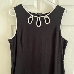 Dressy black sleeveless blouse